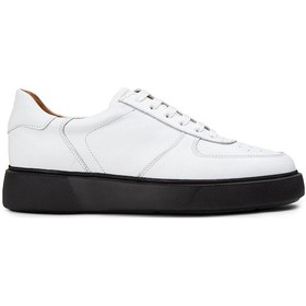 Resim Deery Hakiki Deri Beyaz Erkek Sneaker Ayakkabı - 01965Mbyze01 Beyaz 