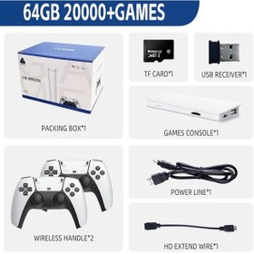 Resim M15 Oyun Çubuğu Mini Tv El Oyun Konsolu Kablosuz Video Oyunu 128g 30000+ Re 64gb Atlus 