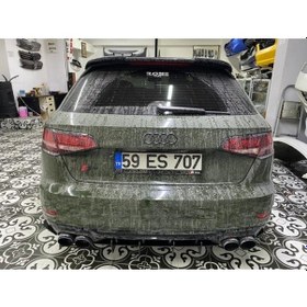 Resim Audi A3 S3 Difüzör Flap 6 Parça Plastik Mat Siyah 