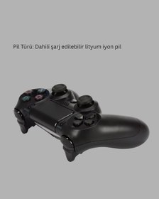 Resim Kablosuz Titreşimli Oyun Kolu - Ps4 Uyumlu Ergonomik Tasarım Ve Uzun Pil Ömrü 