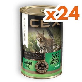 Resim Cex Pate Kuzulu Yetişkin Tahılsız Kedi Konservesi 415 Gr x 24 Adet 