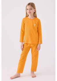Resim U.s. Polo Assn Kız Çocuk Turuncu Pijama Takımı Turuncu 