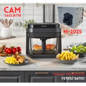 Resim Onvo OVFRY10 Cam Aır Fryer 5 Lt / Technozi 