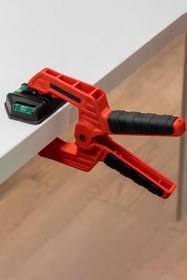 Resim Badem10 Yaylı Kıskaç Su terazili Kırmızı Mandal El Tip İşkence Klips Hobi 70 mm 