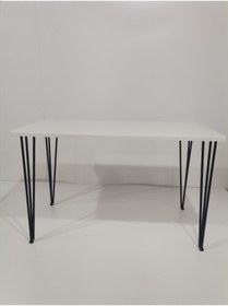 Resim Feza 60×120 Metal Ayaklı Masa Mutfak Masası Çalışma Masası Bilgisayar Masası 