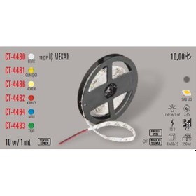 Resim Cata CT-4480 5 M 10 Çip İç Mekan Çeşitleri Şerit Led 408152419 