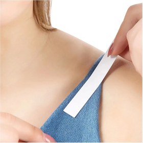 Resim Lisinya 8x2,5 cm Çift Taraflı Sabitleme Bantı Abiye Gelinlik İçin Yumuşak ve Rahat Malzeme 