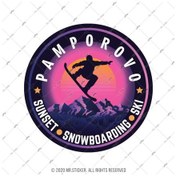 Resim Hbg70 Pamporovo Snowboard Sticker 