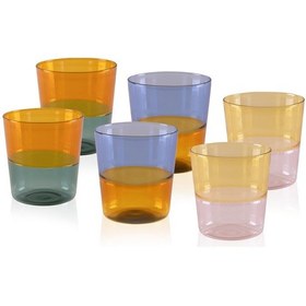 Resim The Mia Rainbow Su Bardağı 6 Parça 320 Ml Çok Renkli 