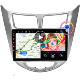 Resim Azertaş oto aksesuar Hyundai Accent Blue 2012 2017 Android Multimedya Teyp 2+32 Gb 9' Ips Dokunmatik Ekran Oem Cihaz 