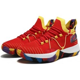 Resim Sones Kaymaz Tabanlı Nefes Alabilen Basketbol Ayakkabısı, Spor Ayakkabı Snsch0354 Kırmızı 