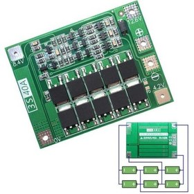 Resim 3S 40A Standart 12.6V Bms 18650 Lityum Pil Şarj Koruma Devresi N11.1037 