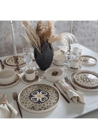 Resim Timeless Brown Stackable Yemek / Kahvaltı Takımı 20 Parça 4 Kişilik 21972-73 Kahverengi 