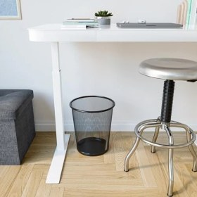 Resim Karokstore Classics Ev Veya Ofis Için Küçük Silindir Çöp Kutusu, 6 Galon Fileli Yuvarlak Kova, Hafif, Çelik Çöp Sepeti Seti, Çöp Veya Geri Dönüşüm Için, 2'li Paket, Siyah 