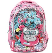 Resim Muggle Okul Çantası Tropikal Pradice Pembe Mu-8904 