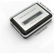 Resim Tongdashop Retro Siyah Kaset Çalar Usb Ve Pil Güçlü Mp3 Dönüştürücü Yüksek Kaliteli Ses Gümüş Siyah 