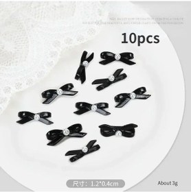 Resim 10/20 Adet 3d Metal 8mm Bale Ayakkabıları Pembe Kurdele İlmek Tırnak Takılar Kawaii Kore Ve Fransız Yay Çivi Dekorasyon Takı Aksesuar Koyu Gri Açık Yeşil 