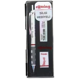 Resim Rotring Okul Seti Versatil+Min Silgi Hediyeli 0.5 MM Beyaz RO-KK07-05B 