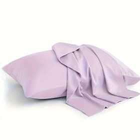 Resim 1 adet %100 Bambu Serinletici Yastık Kılıfı Sıcak Uyuyanlar & Gece Terlemeleri İçin - Nefes Alabilir, Tüylenmeye Dirençli Standart Boy Zarf Kapamalı Macaron Renk Şeması 