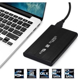 Resim Molto 2.5 HDD Kutusu USB 3.0 Hardisk Kutusu Metal Gövde Harici Kutu - Siyah 