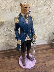 Resim wowocraft Panter Başlı Biblo Heykel Karışık 35 x 50 