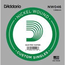 Resim D'addario NW046 Nickel Wound Elektro Gitar Teli (.046) 