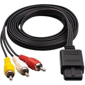 Resim Nintendo SNES Super Gamecube N64 Oyun Konsolu TV AV Kablosu TV Video RGB RCA Kablo 