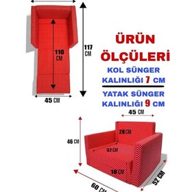 Resim Çocuk Yatağı Komple Sünger Katlanabilir Koltuklu- 0-6 Yaş %100 Pamuklu Araba Desenli 