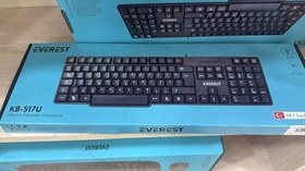 Resim Everest KB-517U F Tuşlu Siyah 2 METRE Bakır Kablolu USB Standart Klavye (F Klavye) 