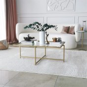 Resim NeoStill Dikdörtgen Gold Sun Sehpa S410 