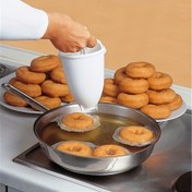 Resim El ile yapılan donut makinesi - Güçsüz, Dayanıklı ABS Oval Donut Tepsisi, Ev ve Restoran Pişirme için, Büyük Kapasiteli, Temizlemesi Kolay, Düz Daire Şekilli, Tatiller için İdeal, Pişirme Temel Gereksinimleri|Ergonomik Tasarım|Dayanıklı Yapı 