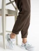 Resim Getcho Babel Beyaz Kadın Spor Ayakkabı Kalın Taban Rahat Yapı Günlük Yürüyüş Için Şık Yazlık Sneaker Model 