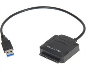 Resim Ancheyn USB 3.0 To 2.5-3.5 Inç Sata SSD Harici HDD Bağlantı Kablosu 4356 Siyah 