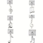 Resim Yeni Moda Müzik Notası İtalyan Bağlantılar Charm 9mm 304L Paslanmaz Çelik Bileklik Takı Yapımı 