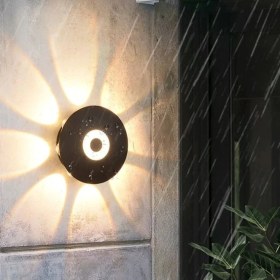 Resim Full Reyon Modern Tasarım Dekoratif Işık Desenli 7 Watt LED Armatür 3000K Gün Işığı Iç ve Dış Mekan LED Aplik 