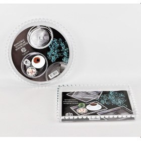 Resim Sunum Tepsisi Boncuklu Yuvarlak Royaleks-ams-001 Asorti 