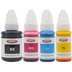 Resim Ekoset Canon Tanklı Yazıcılar için Uyumlu Mürekkep 4 Renk Gı- 490 
