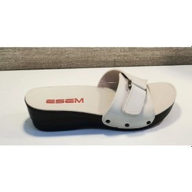 Resim Esem 0314 Z 000 Kadın Cırtlı Ortopedik Terlik Bej 