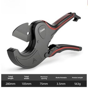 Resim Moveevo Odis Marka 75mm Ratchet Boru Kesici - Ppr Ve Pvc Boruları Hızlı Kesim, İşçi Verimliliği Artırıcı, Siyah Zirve Kalite 