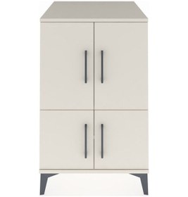 Resim Kronos Komodin 2 Raflı 4 Kapaklı 60x59x96 Aytaşı-aytaşı Aytaşı 