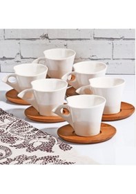 Resim Porselen 6 lı Türk Kahve Fincan Takımı by237 