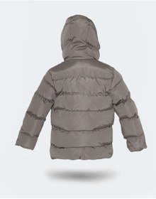 Resim Slazenger NEONS Çocuk Kapüşonlu Şişme Taş Gri Mont & Kaban 