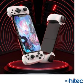 Resim Schitec Android Ios Harmonyos Switch Androidtv Windows Akıllı Bluetooth Teleskopik Gamepad Joystick Beyaz D6 