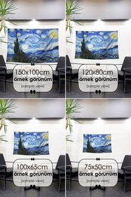 Resim Vincent Van Gogh: Yıldızlı Geceler - 75 x 50 
