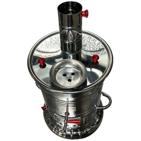 Resim Odunlu Tek Musluklu Çelik Semaver 5 Lt -126 