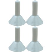 Resim Homyl 4 Adet Çadır Direği Yalıtım Geçirmez Kapaklar Gri Gri 