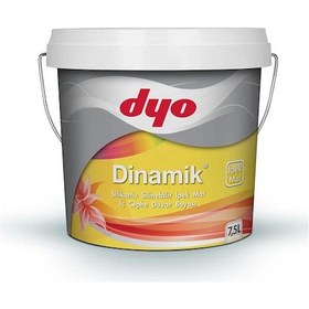 Resim Dyo 7,5lt Dinamik İpekmat Silikonlu Silinebilir İç Cephe Duvar Boyası 4435 7,5 L 