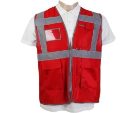 Resim Kkdavm Motosiklet Yüksek Görünümlü Yelek Reflektörlü Fermuarlı Reflektik Motorcu Yelek Yeni Yasaya Uygun 