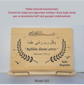 Resim Münzevi Masaüstü Ahşap Rahle/tablet/kitap Tutucu-model002 