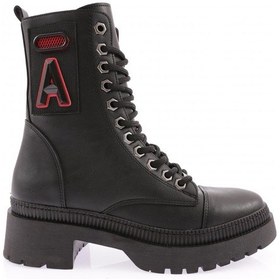 Resim Dgn K9062 Kadin Bağcikli Amblem Detayli Bot K9062-1916-R1534 Siyah 